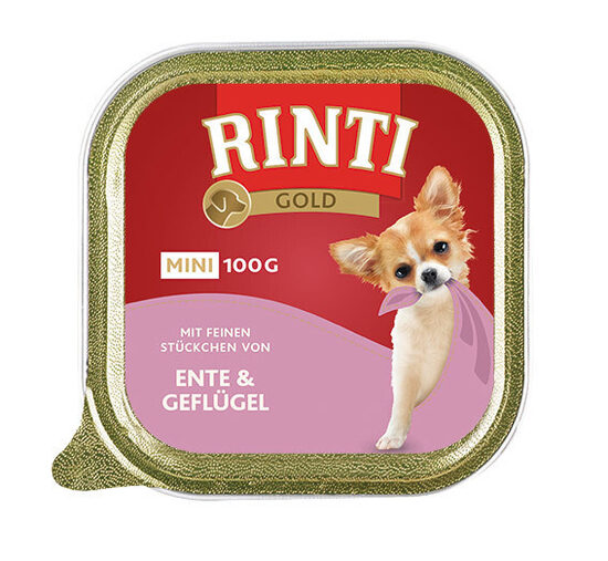 Rinti Gold Mini Консервы для собак с уткой и мясом птицы 100 g