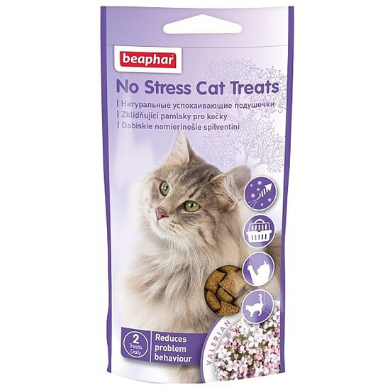 Успокаивающее лакомство для кошек: Beaphar No Stress Cat Treats, 35 г