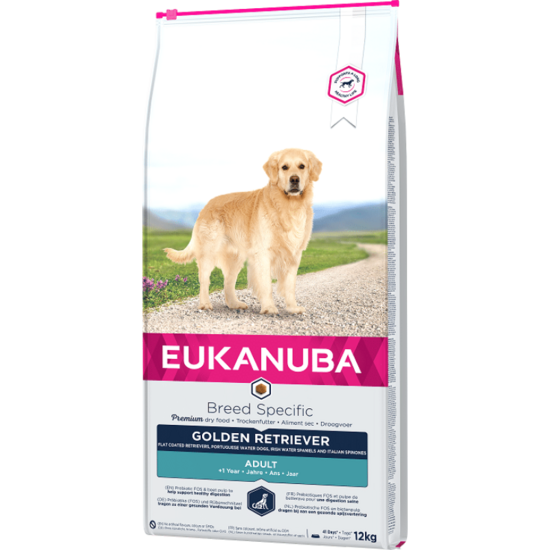 Сухой корм для собак — Eukanuba Golden Retriever, 12 кг  Код товара: 100210