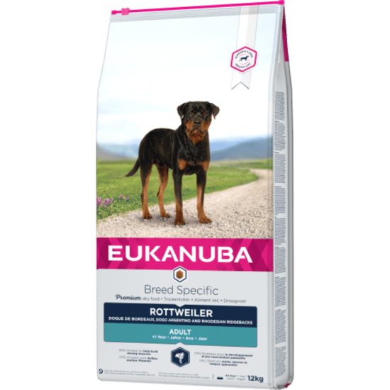 Сухой корм для собак — Eukanuba Rottweiler, 12 кг    Код товара: 100261