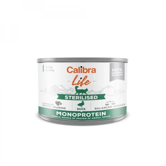 Calibra Cat Life Sterilised Duck 200g