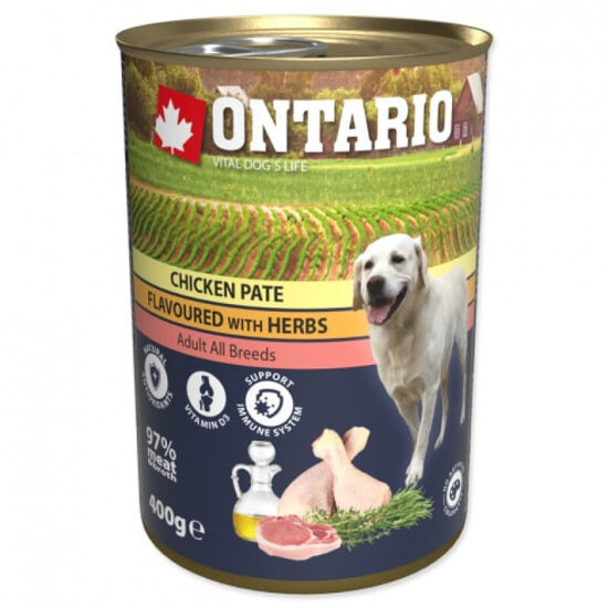 Ontario Dog Chicken Pate with Herbs 400g