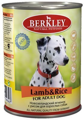 Berkley Dog #6  Lamb & Rice 400g