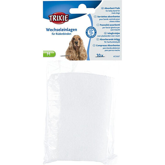 Гигиенические прокладки TRIXIE  Pads for belly band for male dogs для пояса S,S–M 10шт