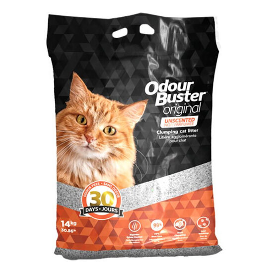 Odour Buster Original, 14kg - cementējošās smiltis ar urīna fermentus bloķējošo piedevu