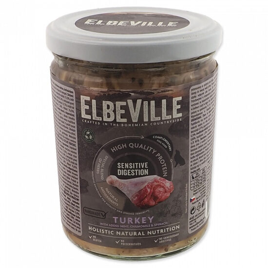 ElbeVille Sensitive Digestion, Turkey with Mint, Chamomile and Spinach, 440 ml