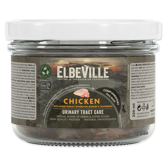 ElbeVille Urinary Tract Care, Chicken with Parsley, Dandelion and Cranberries, 220 ml