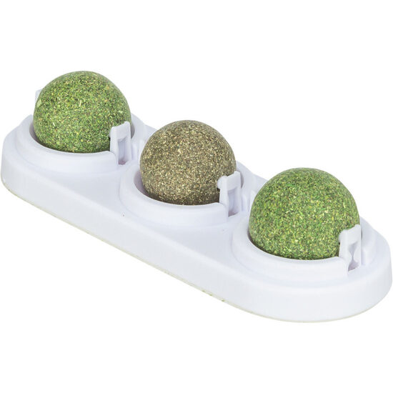 Trixie Matatabi play balls with holder, catnip, ø 5 cm