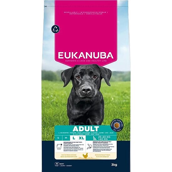Сухой корм для собак — Eukanuba Adult Large Chicken, 3 кг   Код товара: 113099