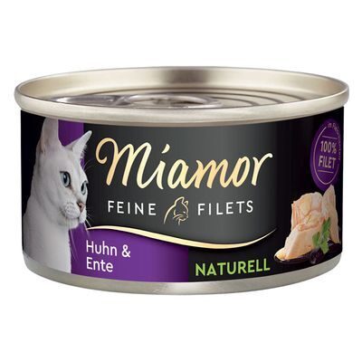 Miamor Feine Filets Naturelle Huhn & Ente, 80 g (vista un pīle)