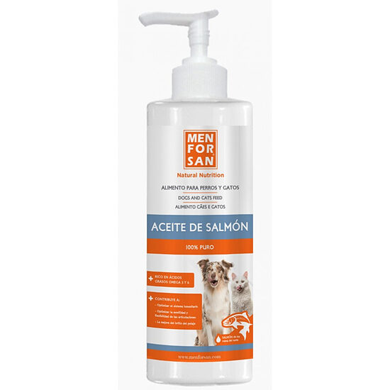 Men For San Salmon Oil, 500ml — лососёвое масло для собак и кошек