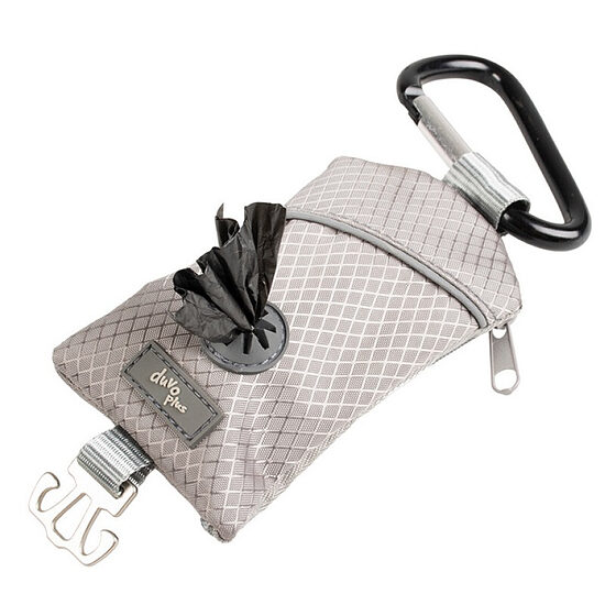 Duvo Plus Poo Bag Dispenser Grey - сумочка с мешочками для собачьих экскрементов
