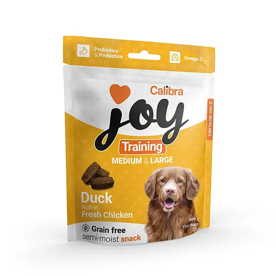 Calibra Joy Dog Dresūra M&L Duck&Chicken 300g