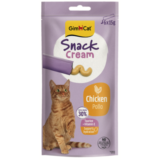 GimCat SNACK CREAM CHICKEN 6x15g