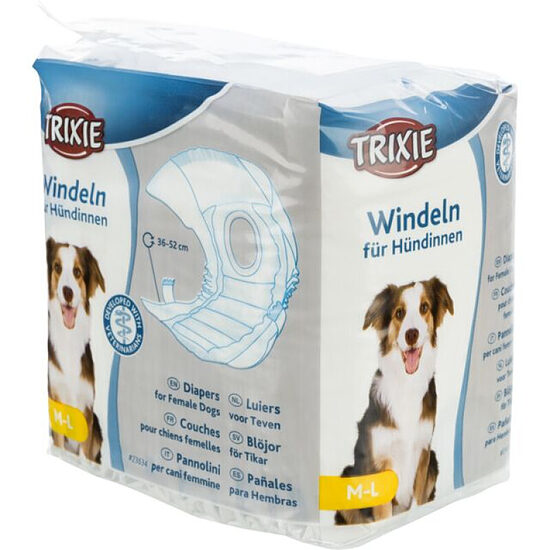 Памперсы для собак - Trixie Diapers for dogs, M–L: 36–52 см, 12 шт.