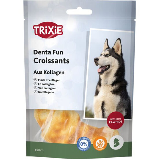 Trixie Denta Fun Croissants, collagen with chicken, 2 gab./8cm/80g