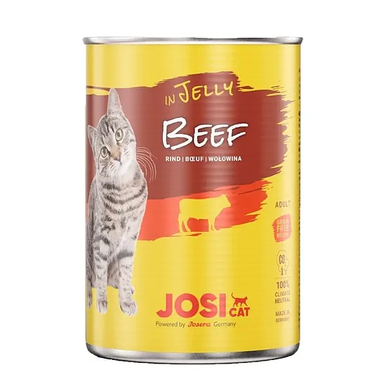 Konservi JOSERA JosiCat Beef in jelly 400 g
