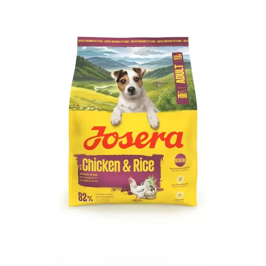 Josera Mini Adult with Chicken&Rice 900 g / Miniwell  - sausā barība mazo šķirnu pieaugušiem suņiem