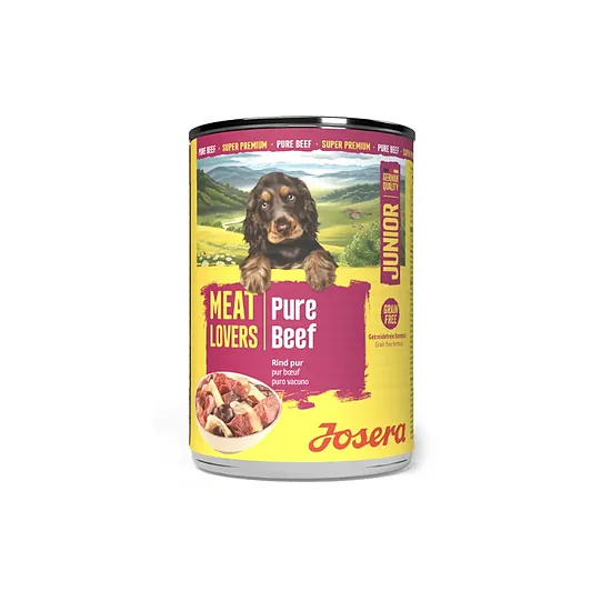 Konservi JOSERA suņiem Meat Lovers Junior Pure Beef 400 g