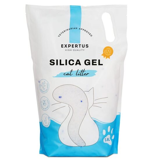 SILICA GEL cat litter 3,8l - silikona kaķu pakaiši