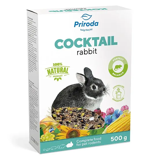 Priroda barība grauzējiem - trušiem COCKTAIL Rabbit 500 g