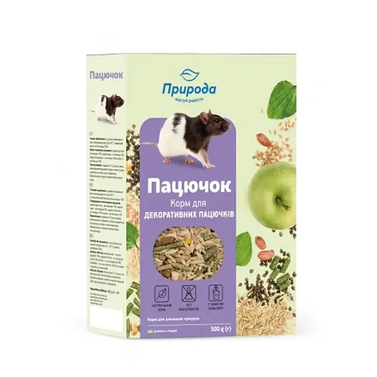 Priroda barība grauzējiem - žurkām Fancy Rat 500 g