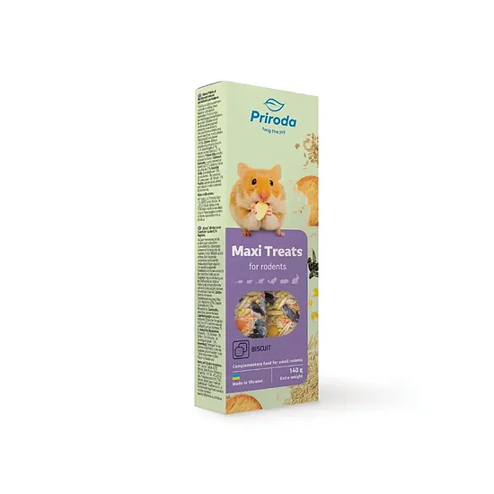 Priroda MAXI TREATS зерновая палочка для грызунов Biscuit 140 г