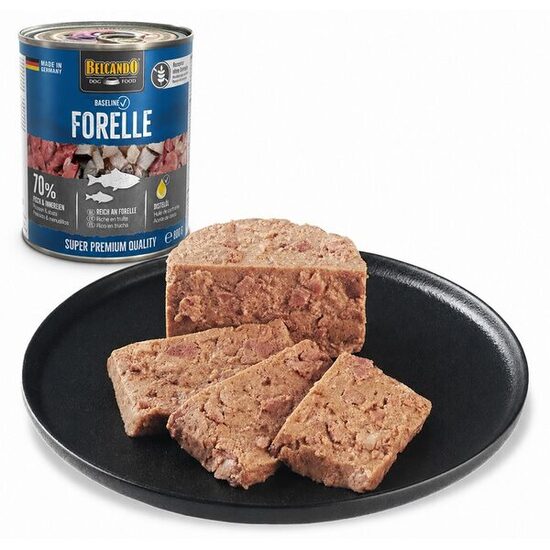 BELCANDO BASELINE WITH TROUT 400GR - КОНСЕРВЫ ДЛЯ СОБАК С ФОРЕЛЬЮ 400gr
