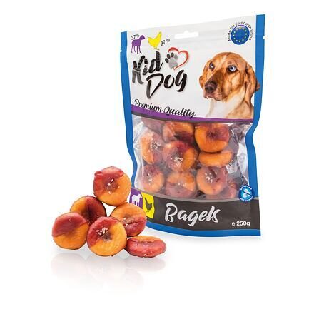 KIDDOG Lamb & Chicken Bagel 250 g - virtuļi ar jēra gaļu un vistu