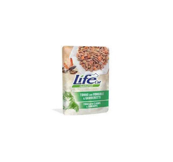 пауч Life cat Тунец= Моллюски= Креветки 70 г