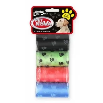 Гигиенические пакеты PET NOVA  4 цвета 4x20шт