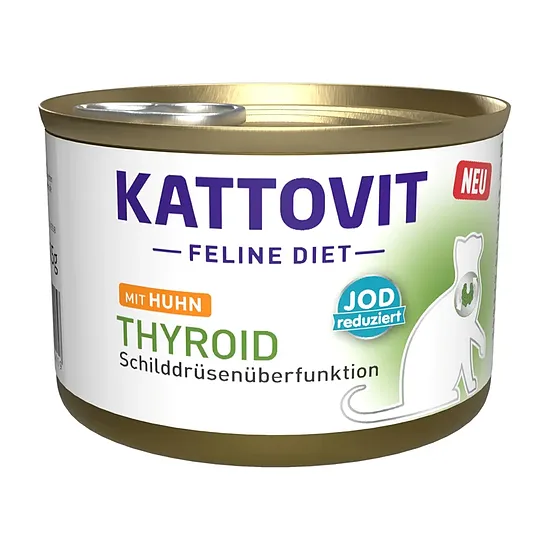 Kattvit Feline Diet Щитовидная железа с курицей
