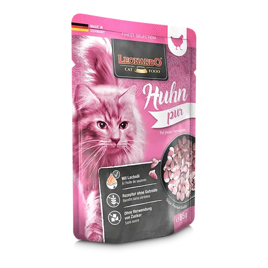 LEONARDO CAT CHICKEN PURE 85G - КОНСЕРВЫ ДЛЯ КОШЕК С КУРИЦЕЙ