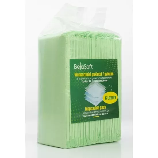  absorbējošie paladziņi BelaSoft XXL,  80 x 120 cm, 10 gab.