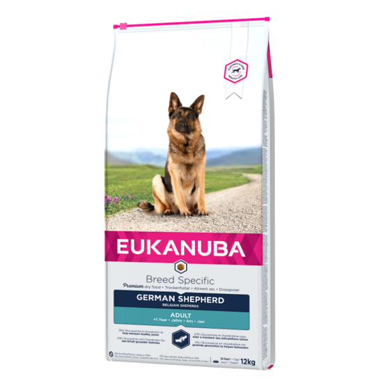 Сухой корм для собак — Eukanuba Adult German Shepherd, 12 кг   Код товара: 100201
