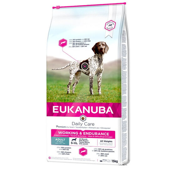 Eukanuba Working & Endurance - suņiem ar paaugstinātu aktivitātes līmeni 15kg