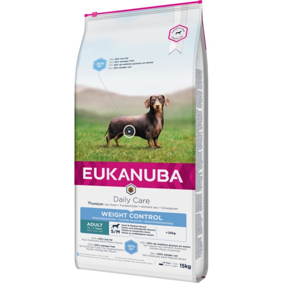Сухой корм для собак — Eukanuba Adult Medium Chicken Light, 15 кг   Код товара: 100331