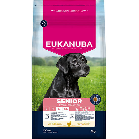 Сухой корм для собак — Eukanuba Senior Large Chicken, 15 кг  Код товара: 113098