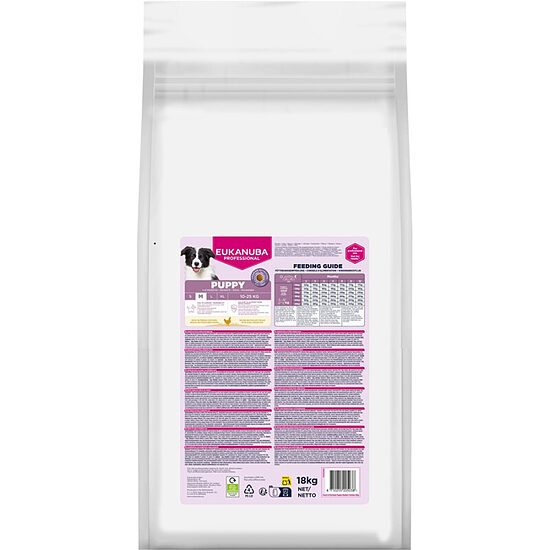 Sausa barība kucēniem - Eukanuba Puppy Medium Chicken, 18 kg    Produkta kods: 113865