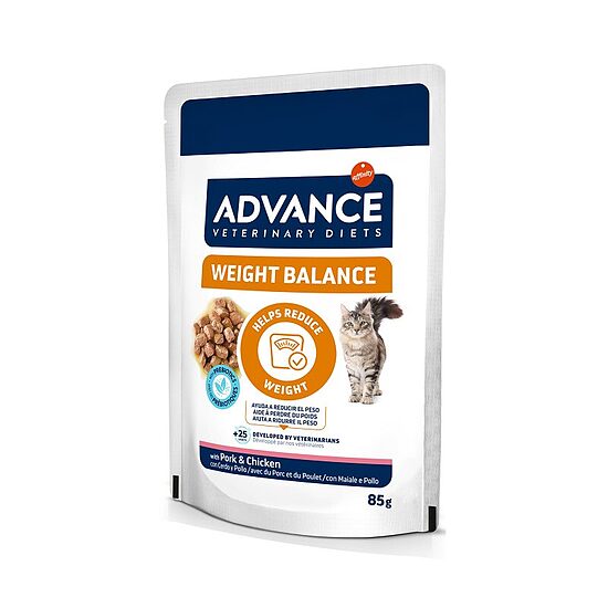 ADVANCE VETERINARY DIETS CAT WEIGHT BALANCE 85G - КОНСЕРВЫ ДЛЯ КОШЕК ДЛЯ КОНТРОЛЯ ВЕСА