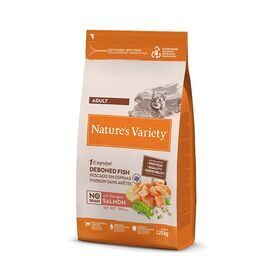 Nature's Variety Cat No Grain Sterilized Norwegian Salmon 1,25Kg - pilnvērtīga barība pieaugušiem sterilizētiem kaķiem, ar lasi un bez graudiem