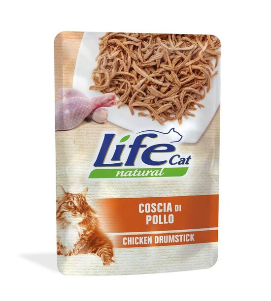 LIFE CAT NATURAL POUCH CHICKEN DRUMSTICK 70G