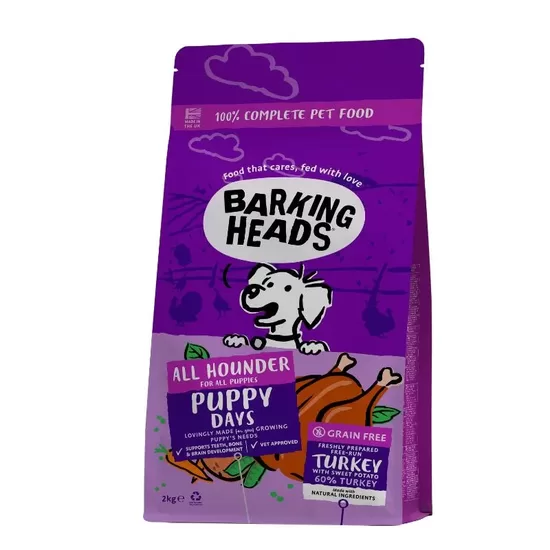 BARKING HEADS Puppy Days Turkey 2kg