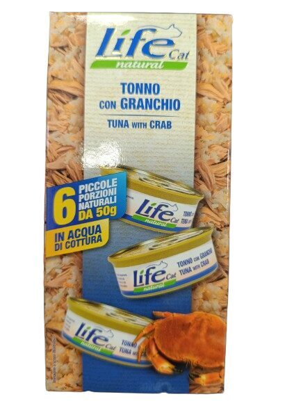 Life Cat Tuna & Crab (уп. 6*50 г)