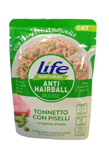 Life Cat ANTI=HAIRBALL Тунец и зелёный горошек