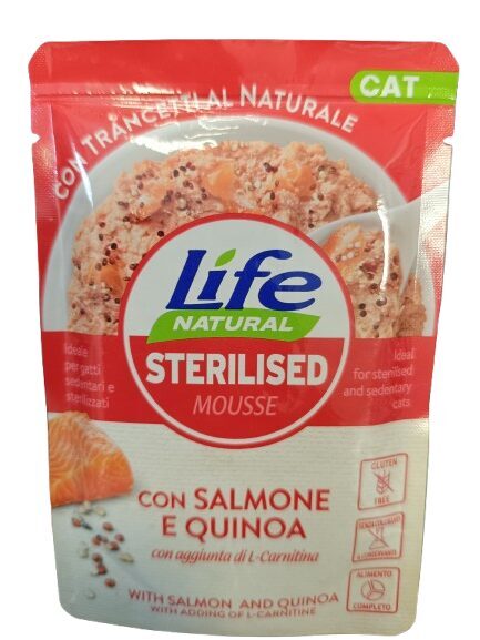 Life Cat STERILISET мышь Лосось и киноа