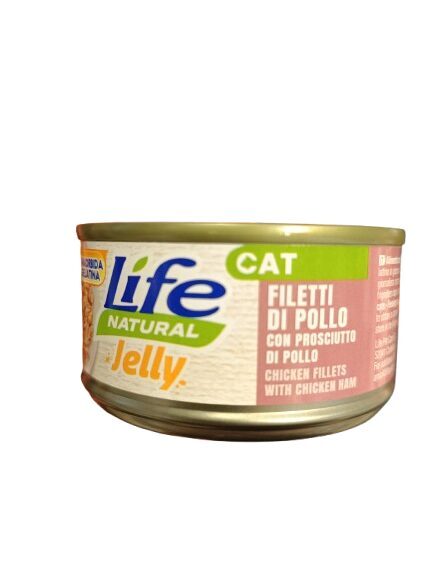 Life Cat Куриное филе и куриная ветчина в желе 70 г