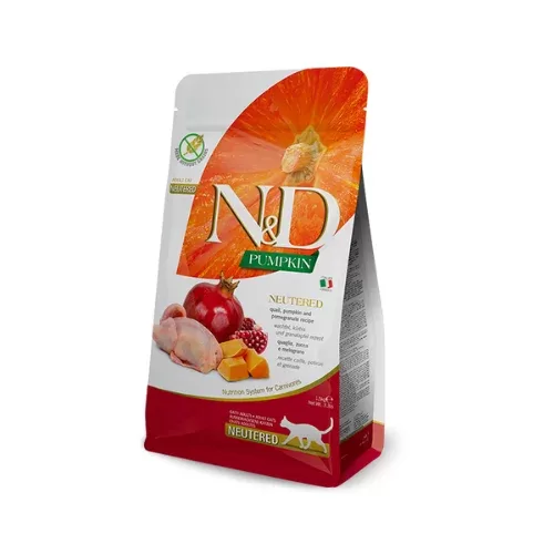 N&D CAT PUMPKIN QUAIL POMEGRANATE NEUTERED 1,5KG