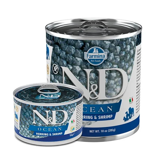 N&D DOG OCEAN HERRING SHRIMPS 140G | 285G