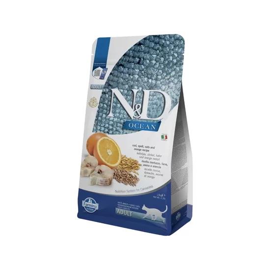 N&D CAT OCEAN ANCESTRAL GRAIN CODFISH ORANGE 5KG